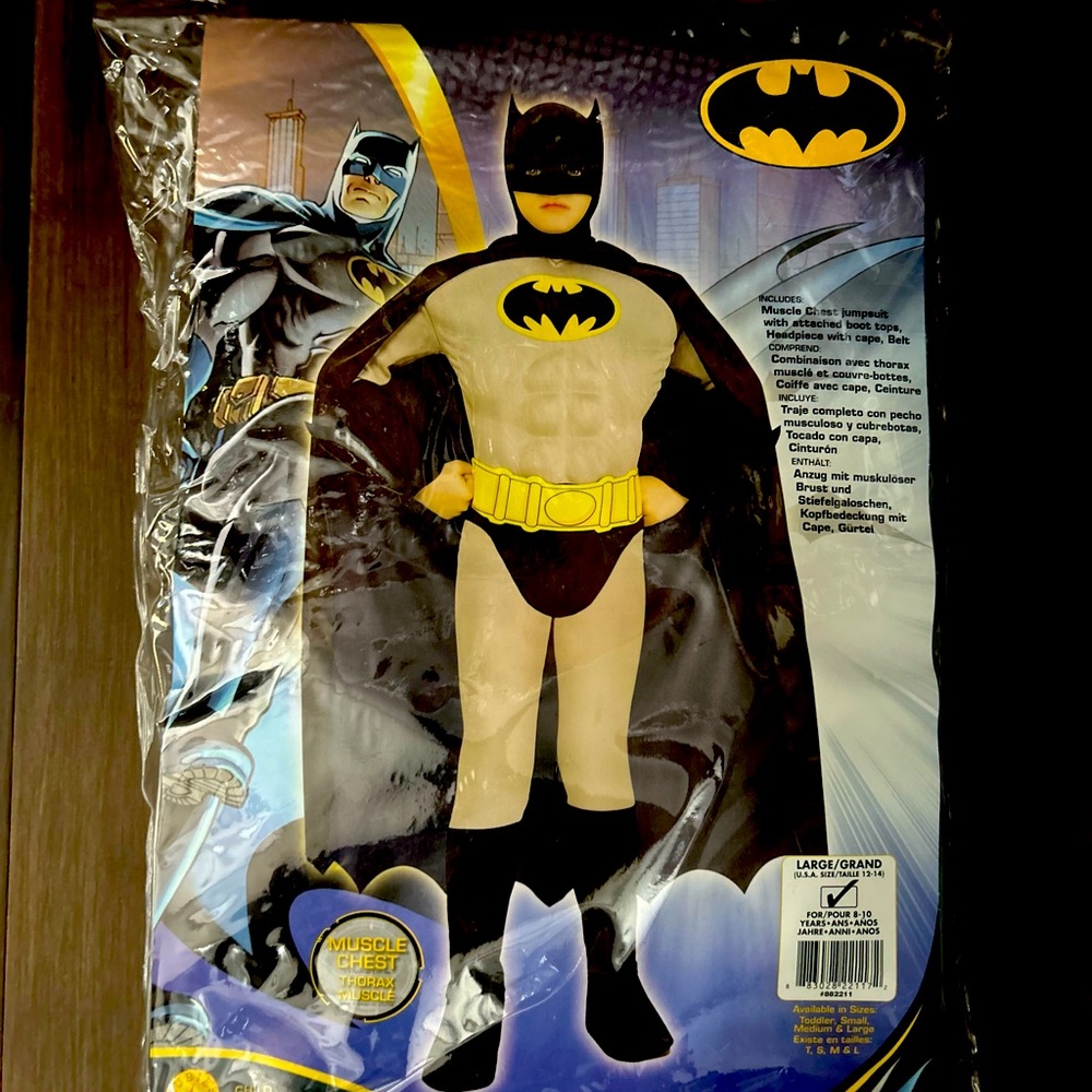 Big Kids Batman Halloween Costume Size Large